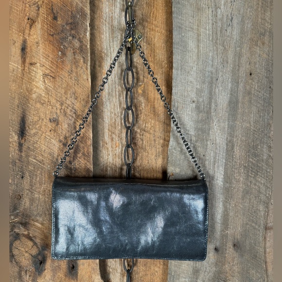 Etro Silver Metallic Shoulder Bag with Chain - Picture 5 of 13